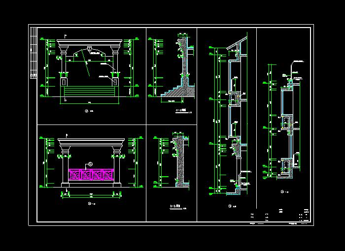 半島別墅山莊建筑CAD結(jié)構(gòu)圖4