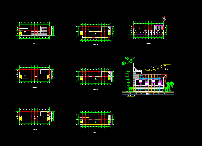 改造CAD設(shè)計建筑圖紙4