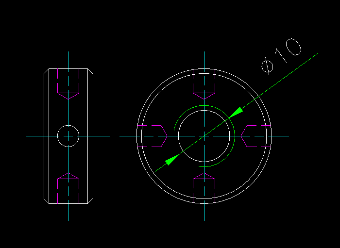 cad機(jī)械部件圖紙5