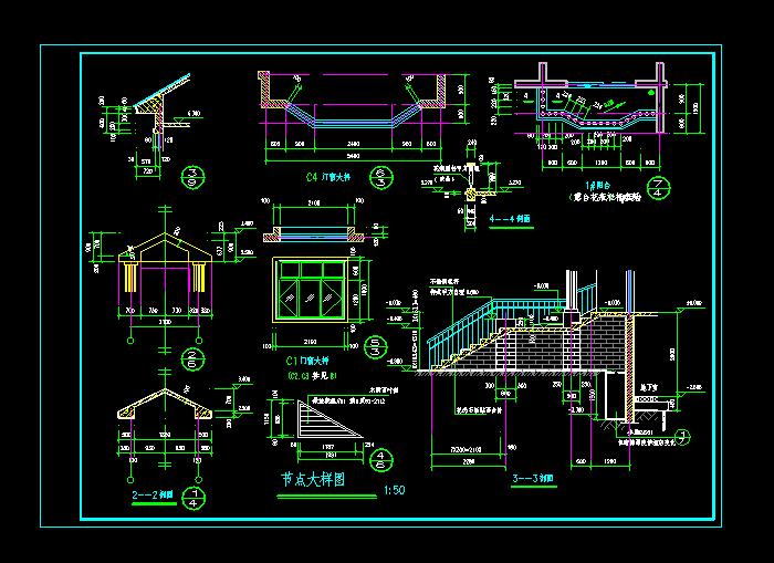 半島別墅山莊建筑CAD結(jié)構(gòu)圖5