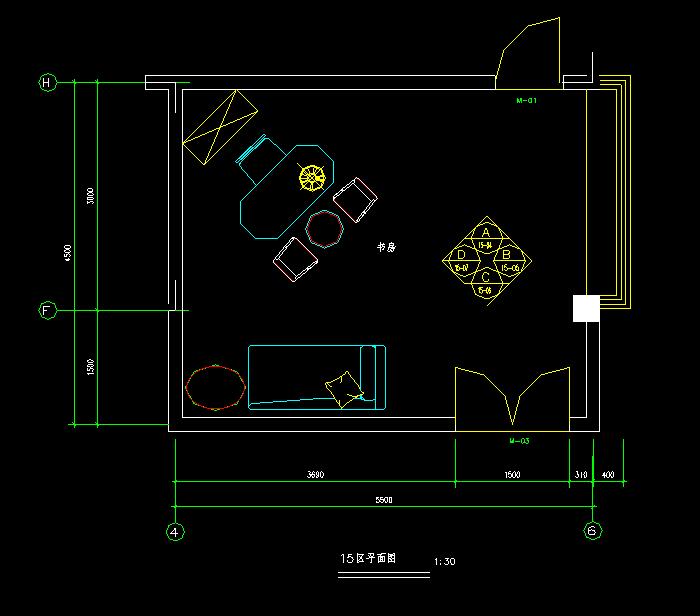海天別墅裝飾設計CAD施工圖3