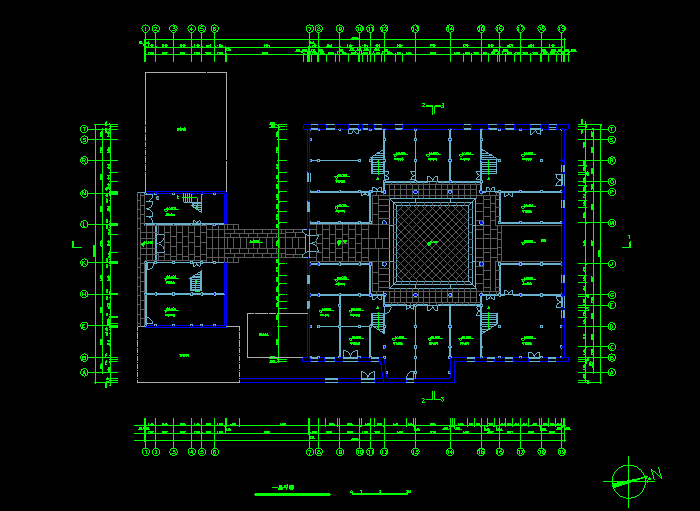 老建筑民居CAD設(shè)計建筑圖紙3