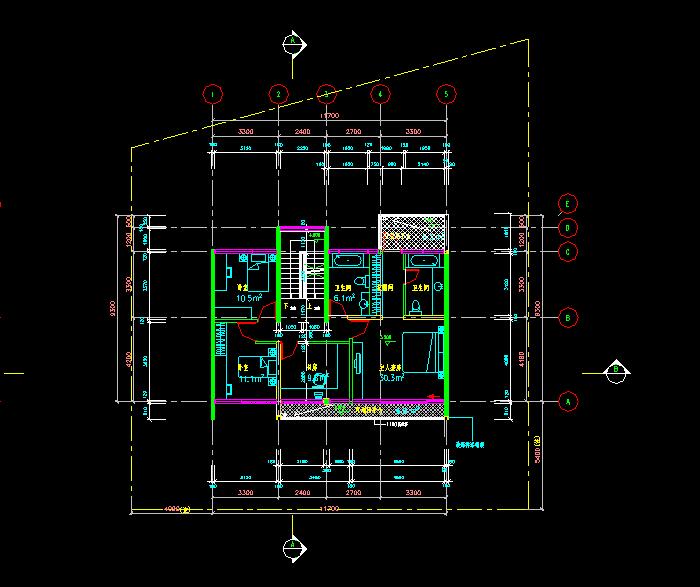海天別墅裝飾設計CAD施工圖5
