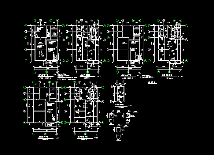 私人住宅CAD建筑施工圖紙3