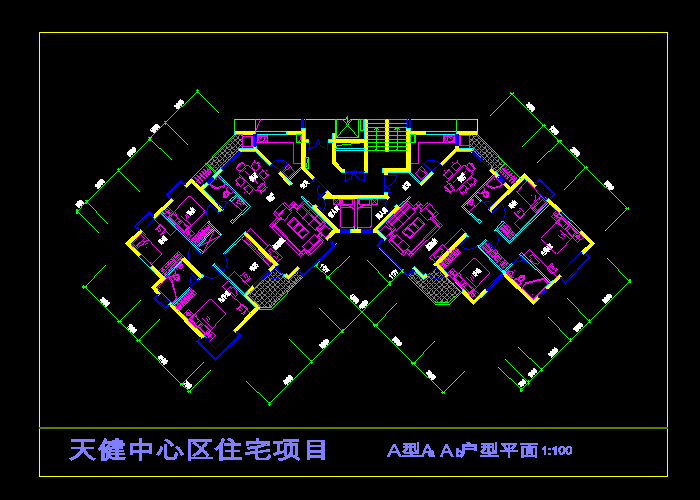 天健中心區(qū)住宅項(xiàng)目設(shè)計(jì)施工圖