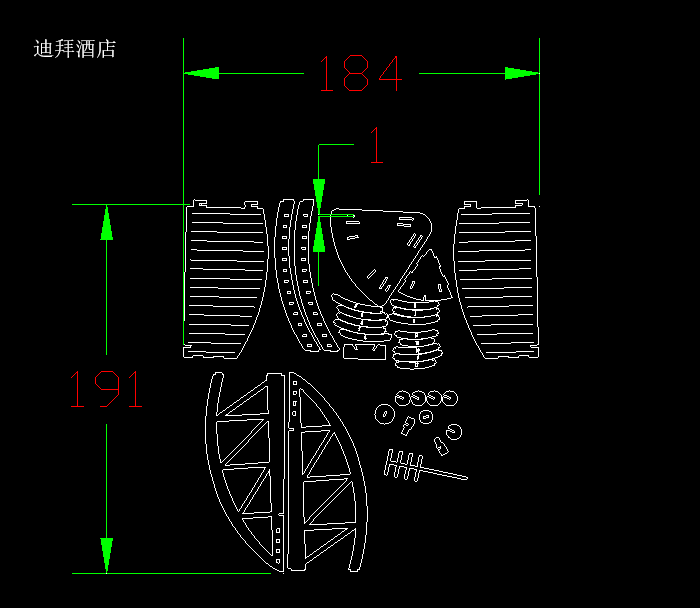 建筑雕刻工藝品CAD圖紙1