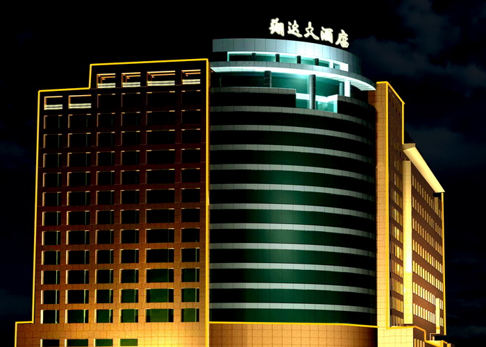 翔達酒店建筑施工效果圖