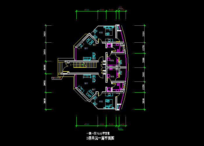 32個(gè)住宅戶型平面圖紙