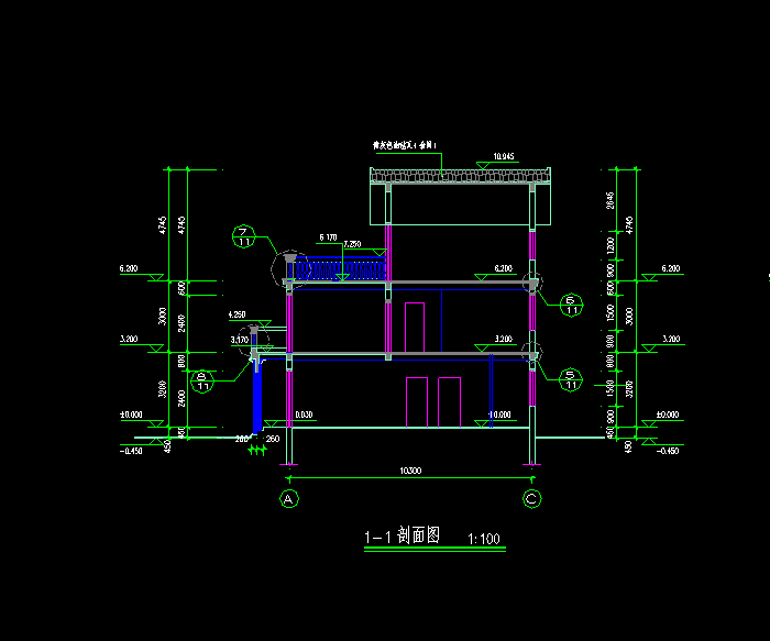 小型別墅住宅全套CAD施工圖3