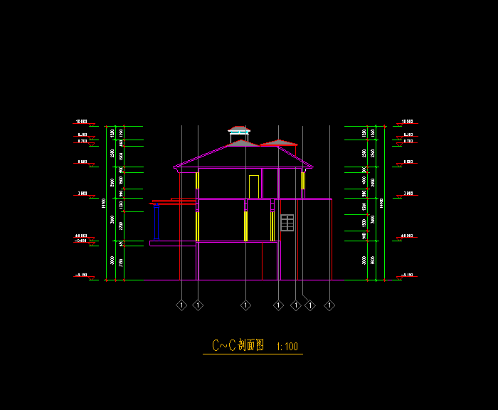 各種住宅別墅設計CAD施工圖3