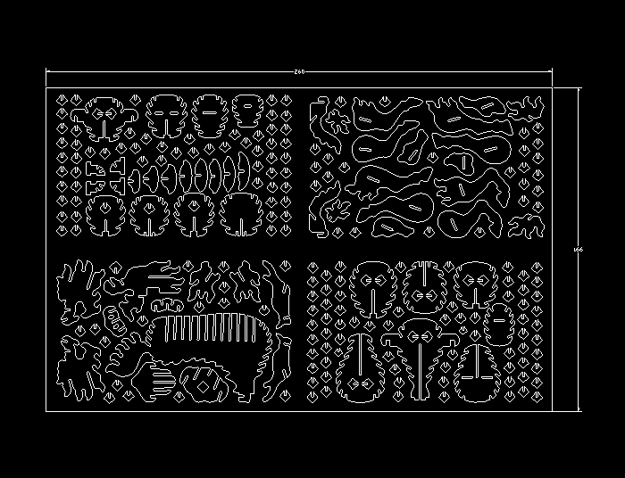 3D立體拼圖雕刻激光切割工藝品動物CAD圖紙