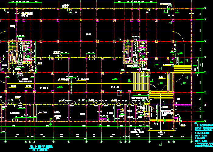 高層住宅樓平面建設(shè)施工圖紙