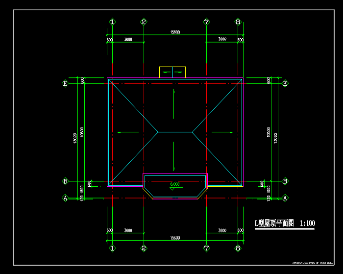 鄉(xiāng)村農(nóng)家樂別墅建筑CAD施工圖2