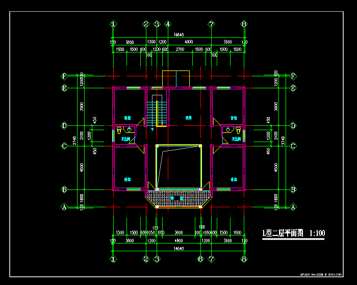 鄉(xiāng)村農(nóng)家樂別墅建筑CAD施工圖3