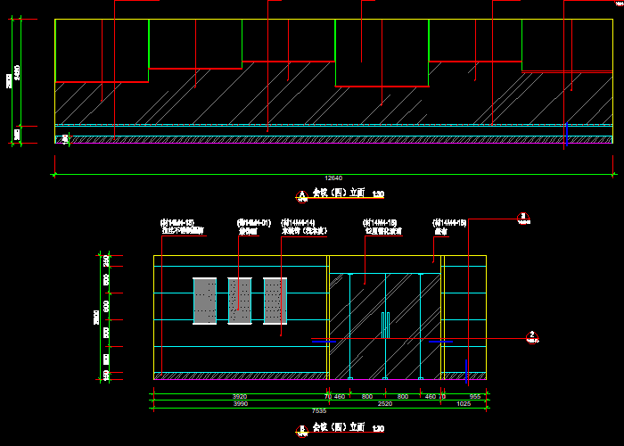 十四層會(huì)議室CAD設(shè)計(jì)施工圖