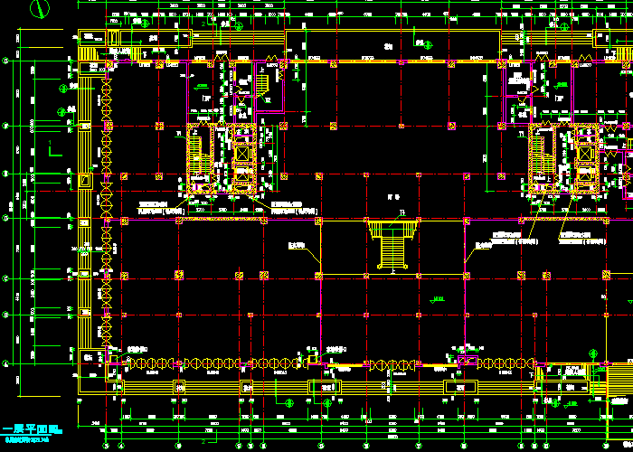 高層住宅樓平面建設(shè)施工圖紙