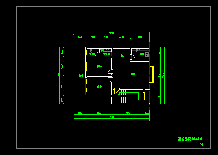 教師公寓戶型方案CAD設(shè)計(jì)圖紙