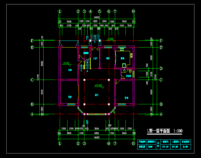 鄉(xiāng)村農(nóng)家樂別墅建筑CAD施工圖4