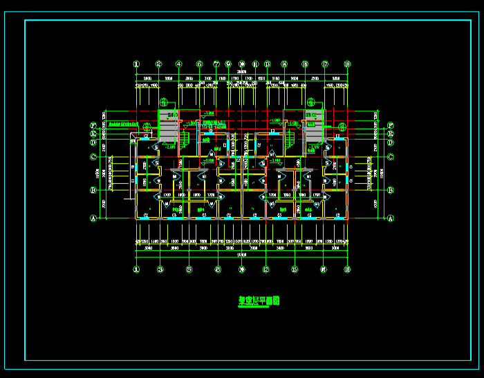 兩套小康住宅房CAD圖紙