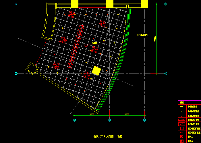 十四層會(huì)議室CAD設(shè)計(jì)施工圖