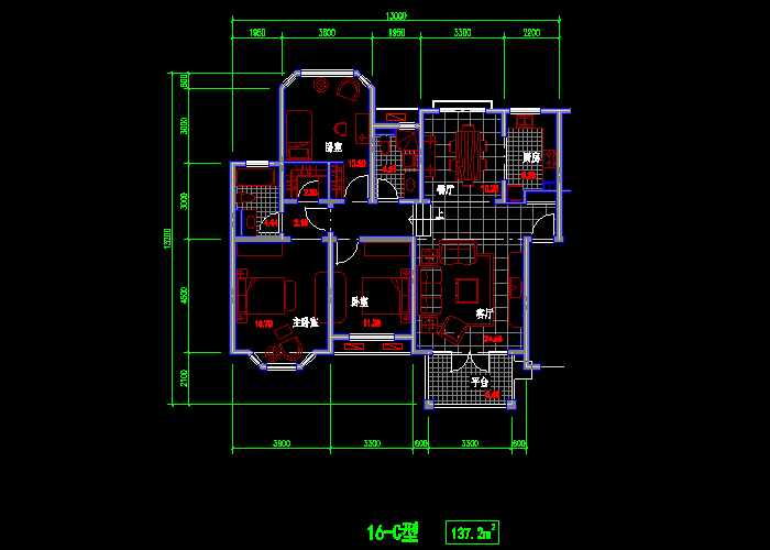 按面積分好類的住宅戶型CAD圖紙分享