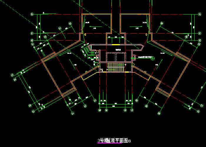 高樓房屋設(shè)計(jì)施工平面圖
