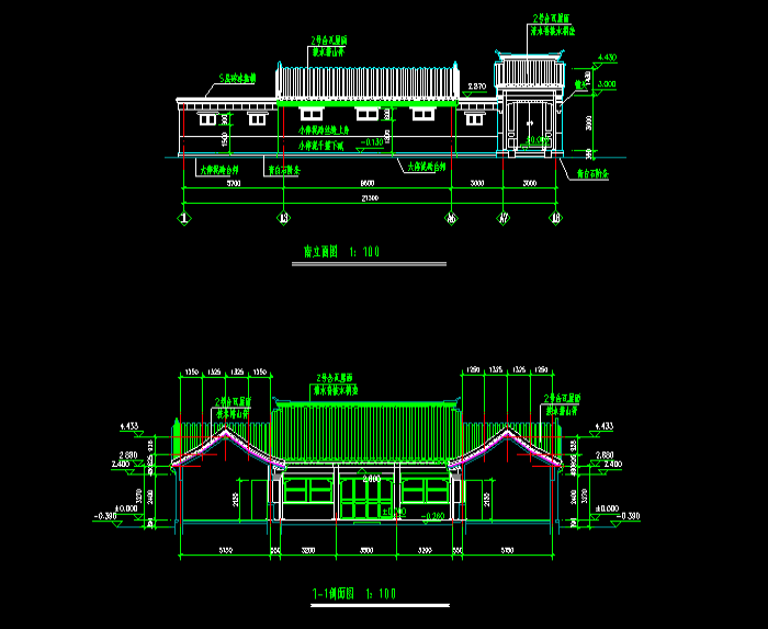 單棟小別墅CAD建筑圖