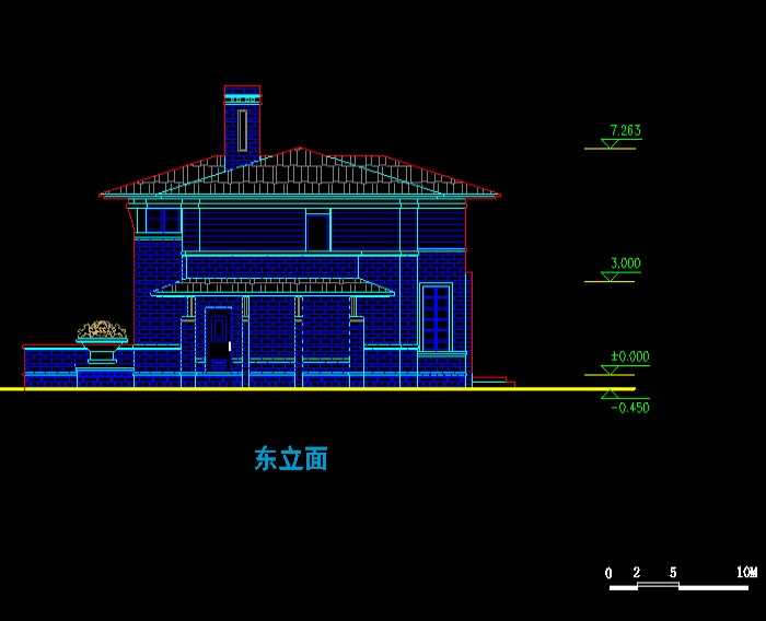 現(xiàn)代別墅方案CAD設(shè)計(jì)施工圖