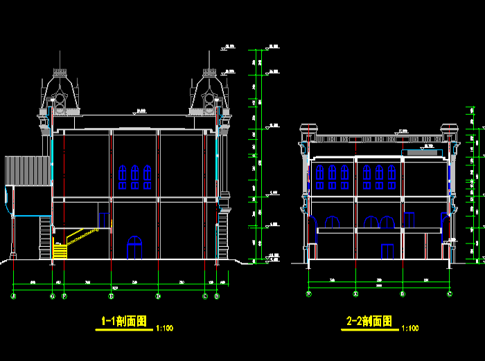 歐式酒店建筑CAD設(shè)計(jì)施工圖