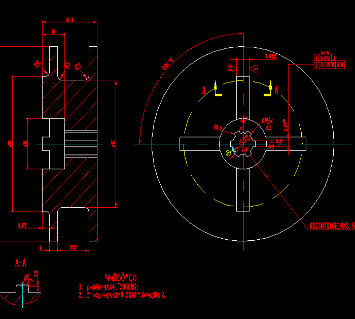 CAD機械圖紙附加生產(chǎn)圖