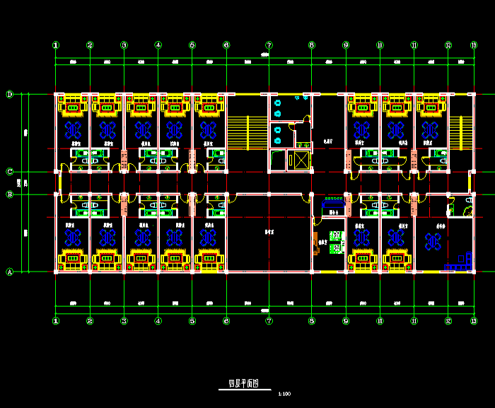 休閑中心娛樂(lè)設(shè)施建筑施工圖