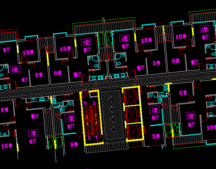 多戶房屋室內(nèi)裝修設(shè)計(jì)圖